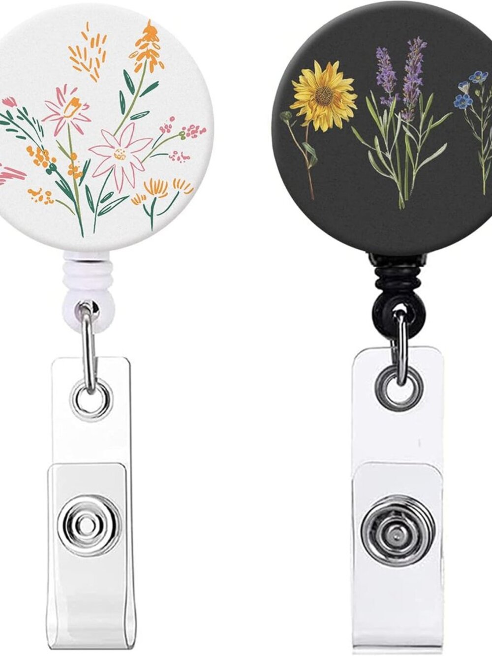 Badge Reel Retractable Nurse Badge Holder Cute Name Decorative Badge Reels with